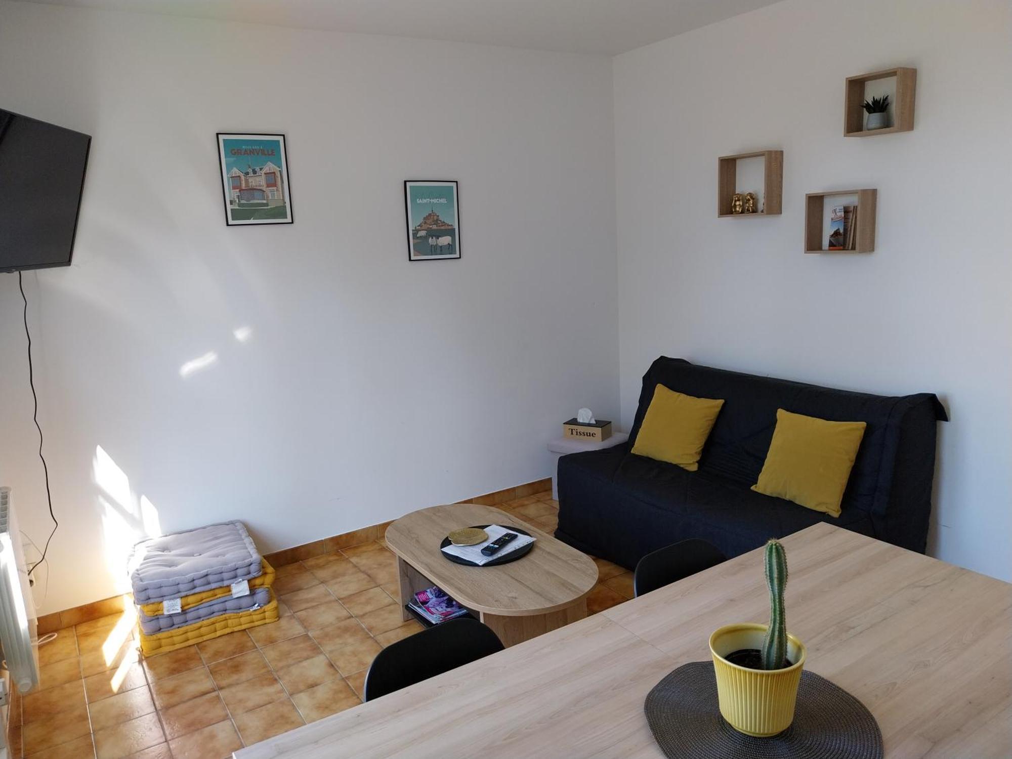 Maison Chaleureuse Avec Terrasse Et Vue Baie Avranches Bagian luar foto